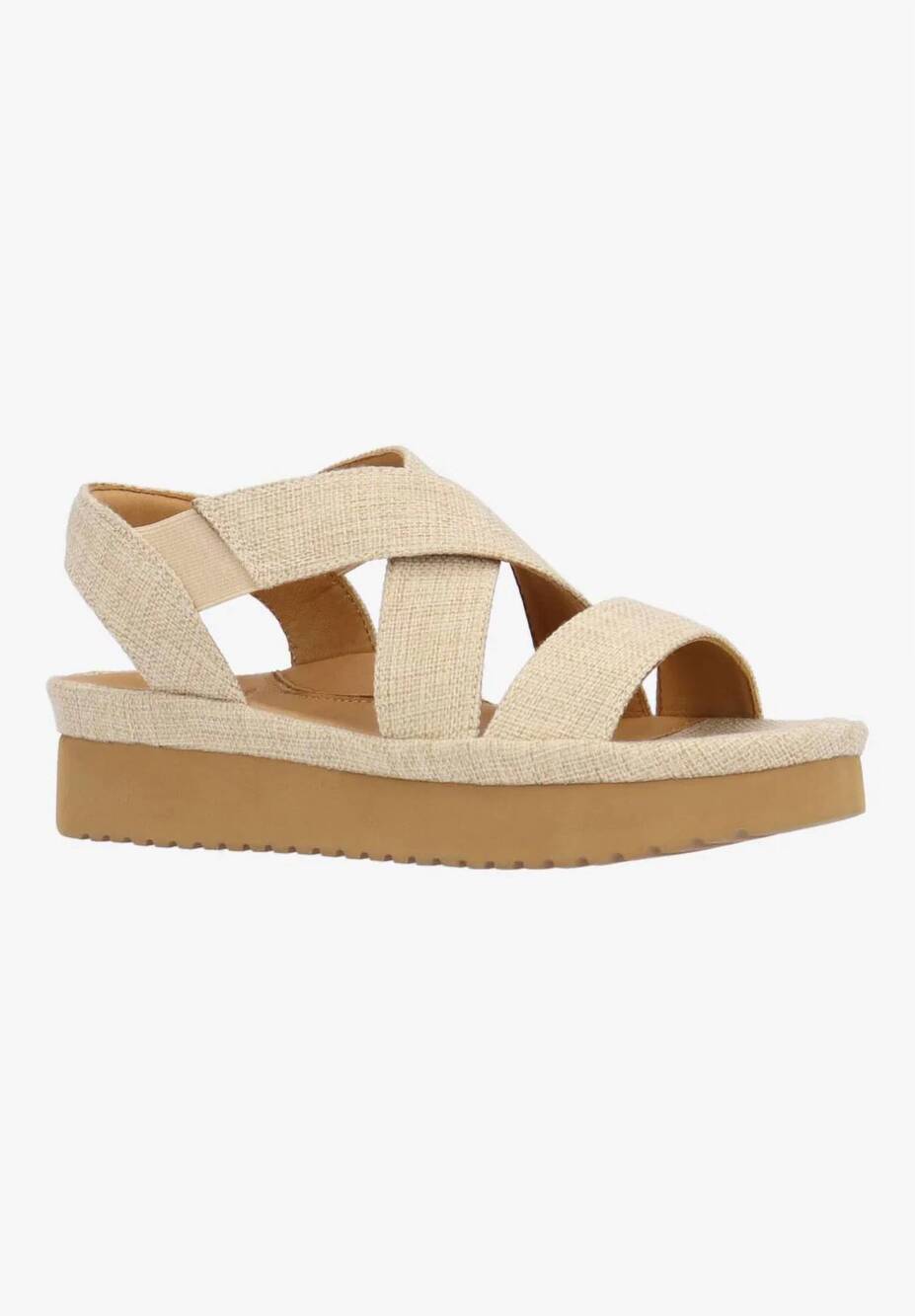 NEW L'AMOUR DES PIEDS women's aizling sandal in natural linen